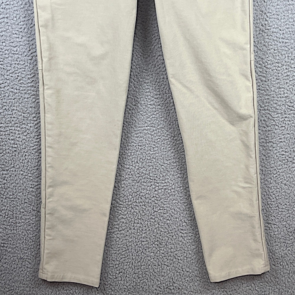 Lululemon Lab Mens ABC Slim Fit Pants Khaki Tan Size 31 Canvas Style LM5ABOS - Picture 3 of 11